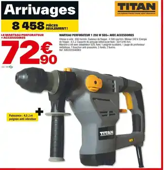 Brico Dépôt LE MARTEAU PERFORATEUR + ACCESSOIRES offre