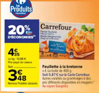 Feuilleté à la bretonne