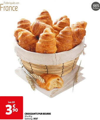 Auchan Supermarché CROISSANTS PUR BEURRE offre