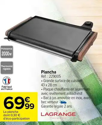 Carrefour Plancha offre