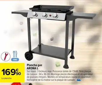 Carrefour Plancha gaz ARONA L offre
