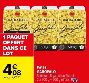 Carrefour Pâtes GAROFALO offre