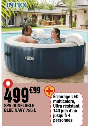 La Foir'Fouille Spa gonflable blue navy 795l offre