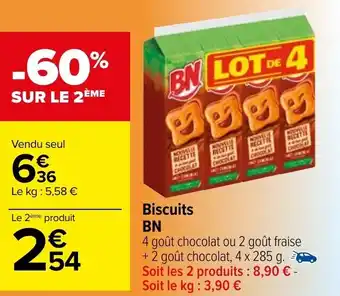 Carrefour Biscuits BN offre