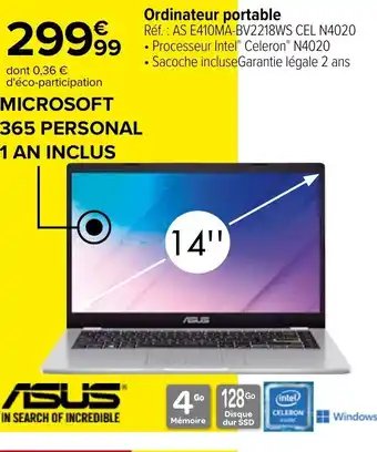 Carrefour Ordinateur portable offre