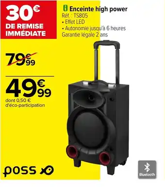 Carrefour Enceinte high power offre