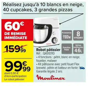 Carrefour Robot pâtissier offre