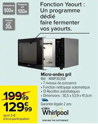Carrefour Micro-ondes gril offre