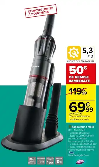 Carrefour Aspirateur à main offre