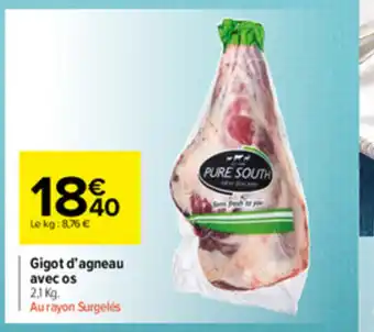 Carrefour Market Gigot d'agneau avec os offre