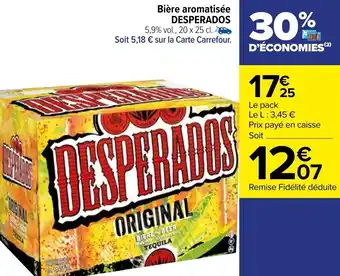 Carrefour Bière aromatisée DESPERADOS offre
