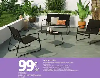 E.Leclerc Brico SALON BAS 4 PIÈCES offre