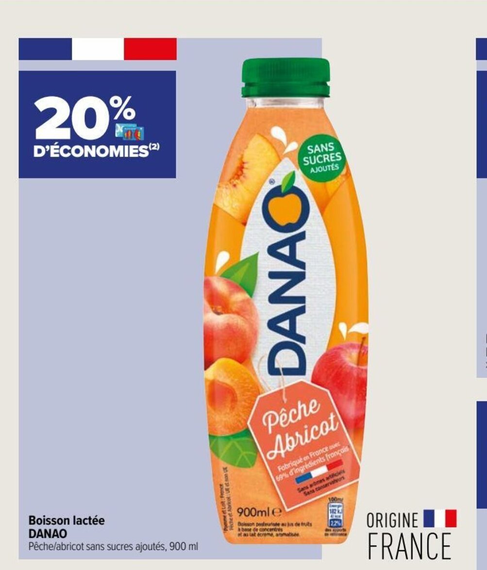 Carrefour Contact Boisson lactée DANAO offre
