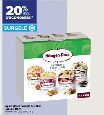 Crème glacée Favorite Sélection HÄAGEN-DAZS