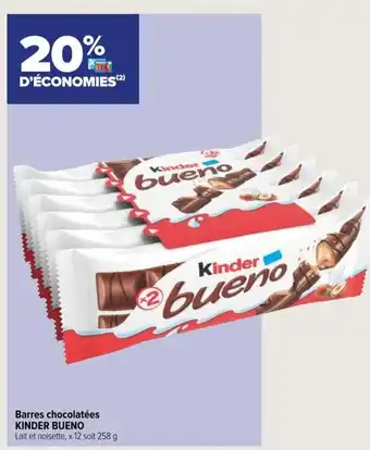 Carrefour Contact Barres chocolatées KINDER BUENO offre