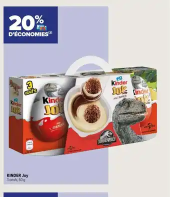 Carrefour Contact KINDER Joy 3 oeufs, 60 g offre