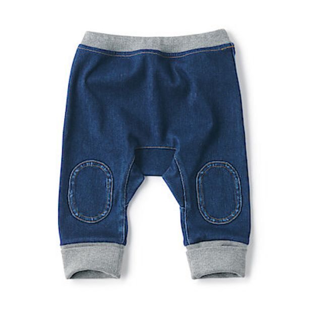 Promo Easy movement reinforced knee trousers (baby) chez MUJI