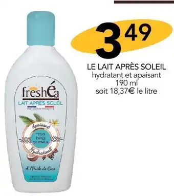 Stokomani Freshéa le lait après soleil offre