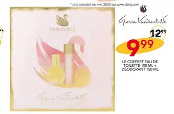Stokomani Vanderbilt le coffret eau de toilette 100 ml + déodorant 150 ml offre