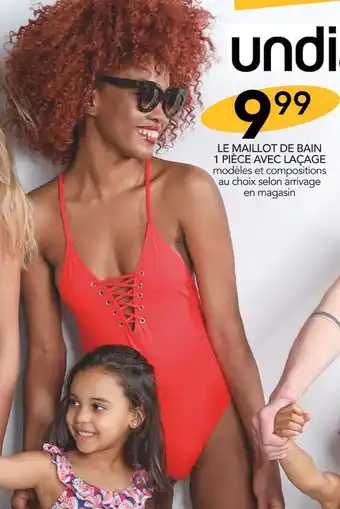 Undiz le maillot de bain 1 pièce avec laçage