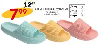 Mim les mules sur plateforme