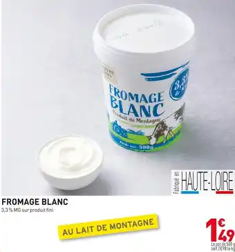 Grand Frais Fromage blanc offre