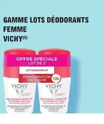 E.Leclerc Parapharmacie GAMME LOTS DÉODORANTS FEMME VICHY (5) offre