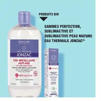 E.Leclerc Parapharmacie SUBLIMACTIVE ET G SUBLIMACTIVE PEAU MATURE EAU THERMALE JONZAC(¹) AMMES PERFECTION, offre
