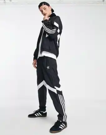 Adidas originals - rekive - survêtement à logo et 3 bandes - noir
