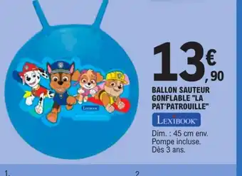 BALLON SAUTEUR GONFLABLE "LA PAT'PATROUILLE"