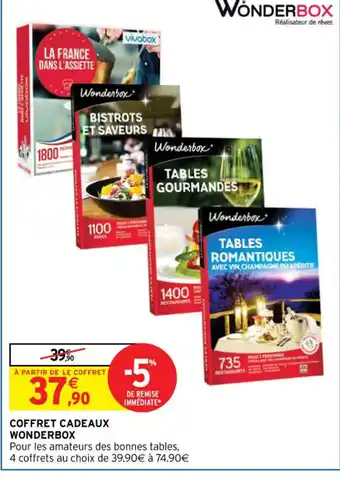 Intermarché Hyper COFFRET CADEAUX WONDERBOX offre