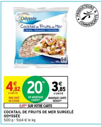 COCKTAIL DE FRUITS DE MER SURGELÉ ODYSSÉE 500 g -9,64 € le kg