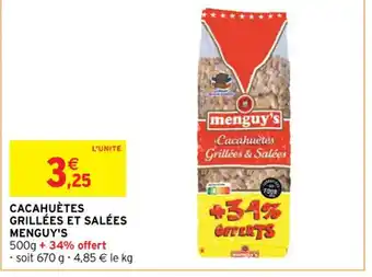 CACAHUÈTES GRILLÉES ET SALÉES MENGUY'S