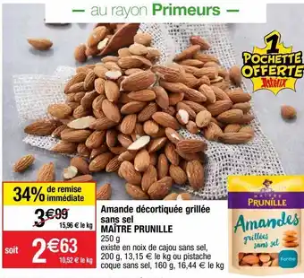 Cora x Carrefour Amandes offre