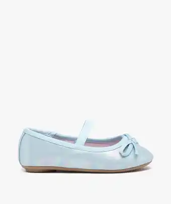 Gémo Ballerines fille irisées à bride élastiquée offre
