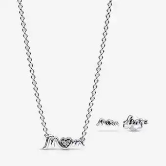 Pandora Ensemble collier et clous d’oreilles mum offre