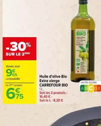 Carrefour Huile d'olive Bio Extra vierge CARREFOUR BIO offre
