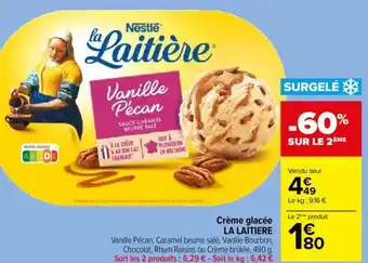 Carrefour Market Crème glacée LA LAITIERE offre