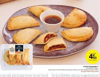 6 mini empanadas