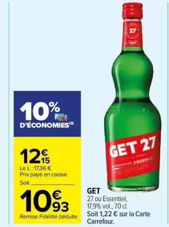 Carrefour Market GET offre