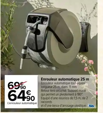 Carrefour Market Enrouleur automatique 25 m offre