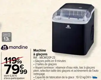 Carrefour Market Machine à glaçons offre