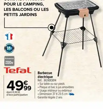 Carrefour Market Tefal Barbecue électrique offre