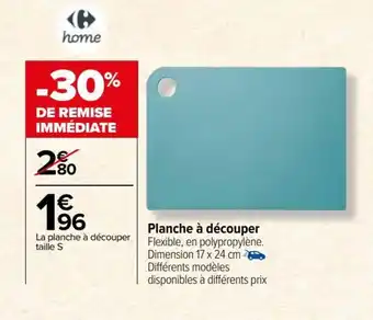Carrefour Market Planche à découper Flexible, en polypropylène. Dimension 17 x 24 cm = Différents modèles disponibles à différents prix offre