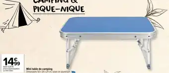 Carrefour Market Mini table de camping offre