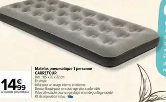 Matelas pneumatique 1 personne