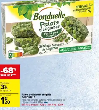 Carrefour Market Palets de légumes surgelés BONDUELLE offre