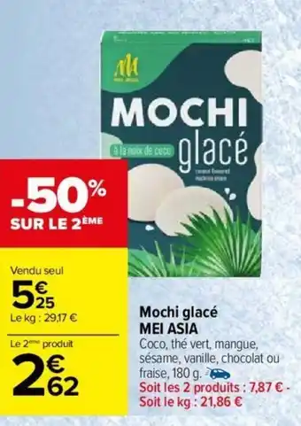 Carrefour Market Mochi glacé MEI ASIA offre