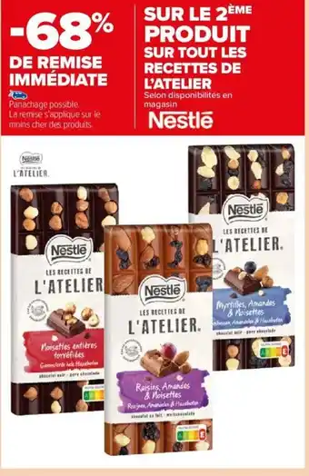 Carrefour Market SUR TOUT LES RECETTES DE L'ATELIER offre