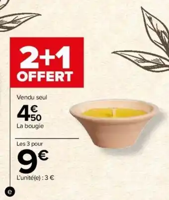 Carrefour Market Bougie Citronnelle offre